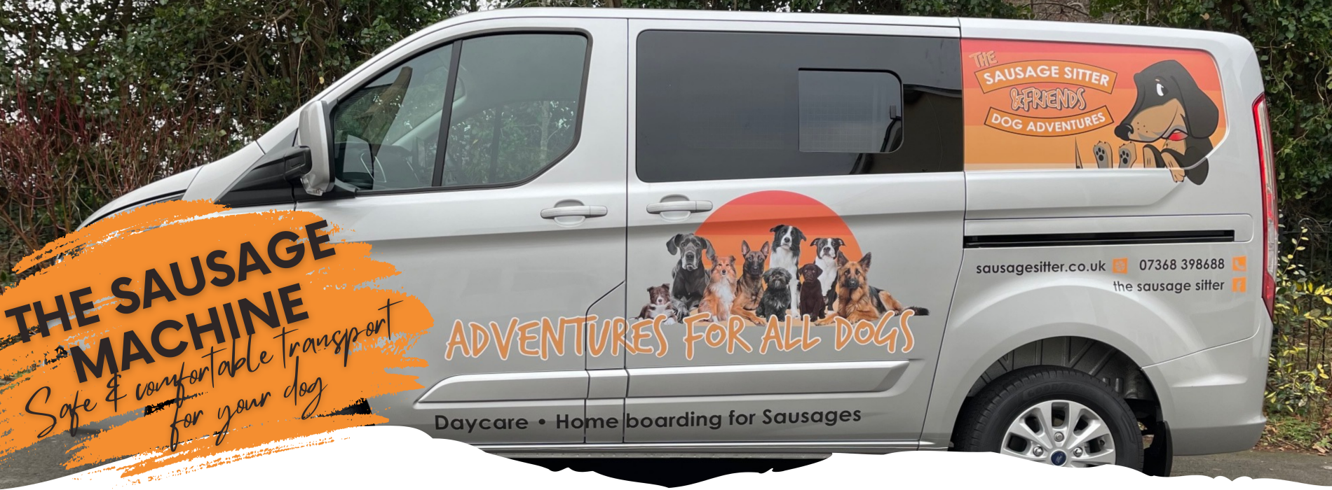 Sausage Sitter Dog Dog Van Slier